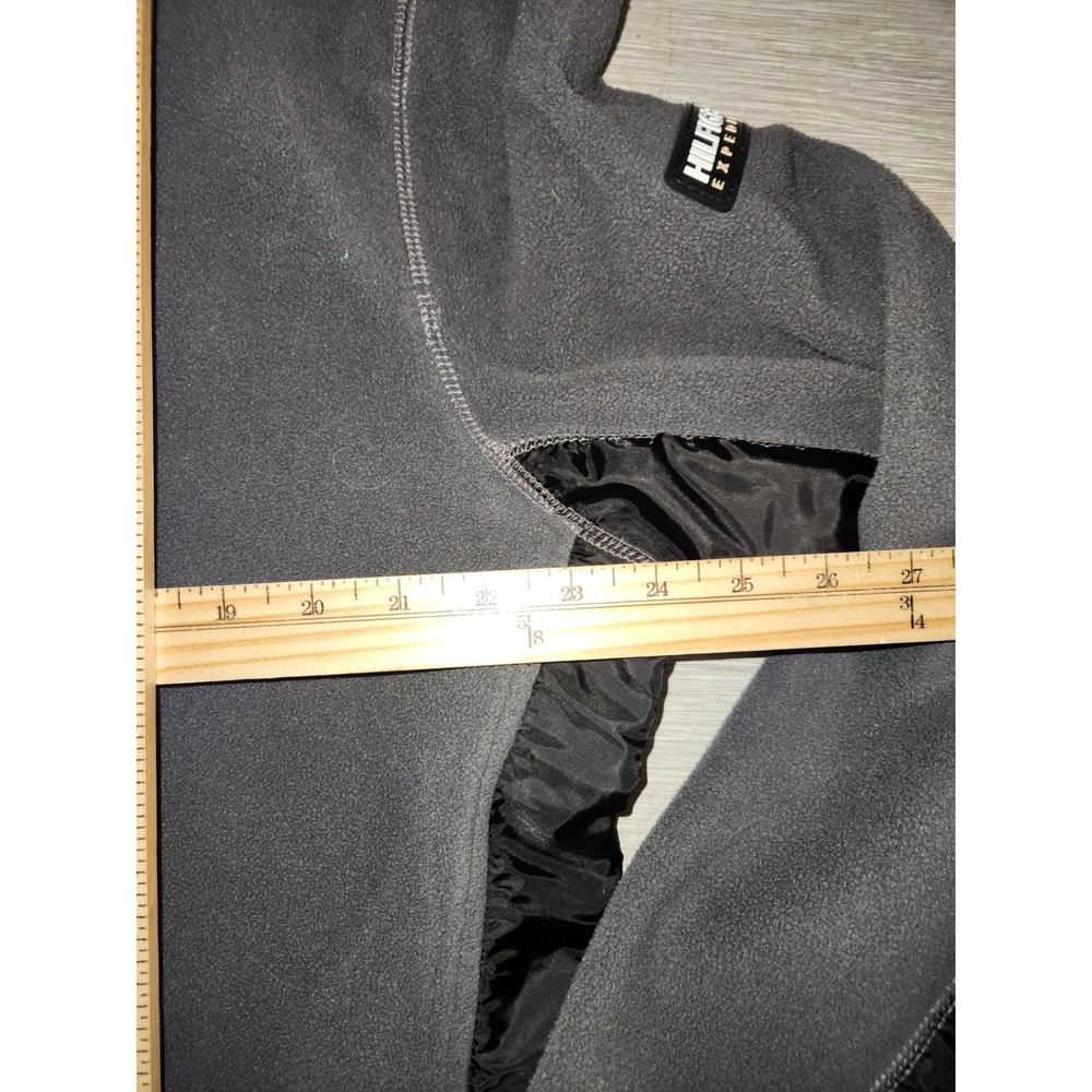 Tommy Hilfiger Expedition Mens XL Gray Black Full Zip Fleece Jacket Outdoor - Picture 7 of 9